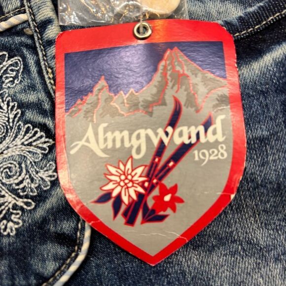 Rare New with Tags German Ladies Almgwand Ladies Capri Jeans Size EU 38 - Picture 13 of 16